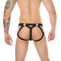 String jockstrap homme effet coton avec anneau