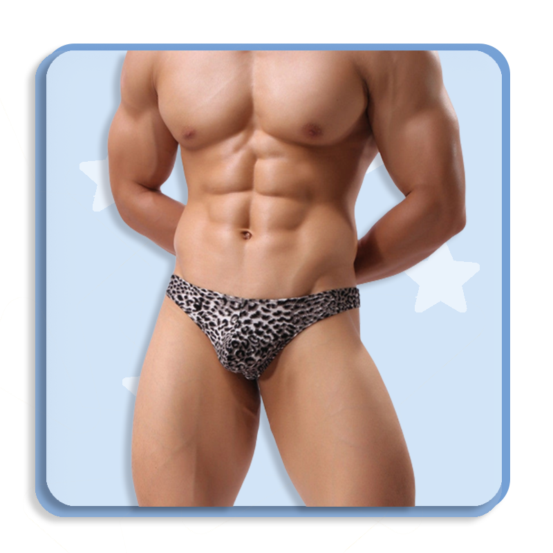 String Pour Homme Motif éléphant Léopard - Lot De 1, Tissu Doux élastique, Taille Unique Réglable - Pour Cosplay, Soirée, Plaisir En Couple