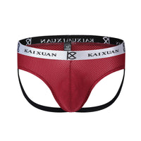 String homme en coton maillé avec bandes - Jean