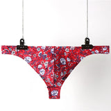 String bikini à imprimé floral pour homme effet coton