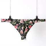 String bikini à imprimé floral pour homme effet coton