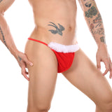 String fantaisie Père Noël pour homme lingerie festive