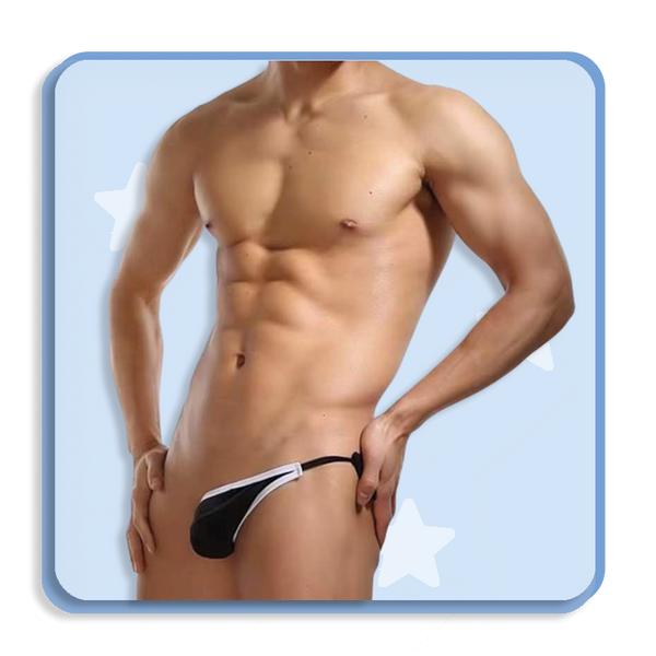 String soie homme sale