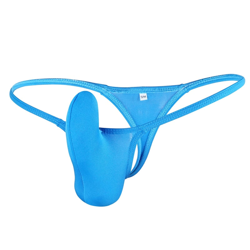 String Pour Homme En Maille Nid D'abeille - Tissu Soie Glacée, 80% Nylon 20% élasthanne - Taille Basse, Confortable Et Respirant - 3